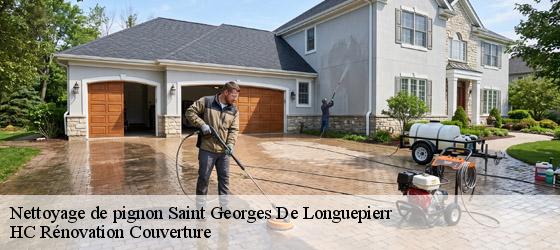 Nettoyage de pignon  saint-georges-de-longuepierr-17470 HC Rénovation Couverture-4