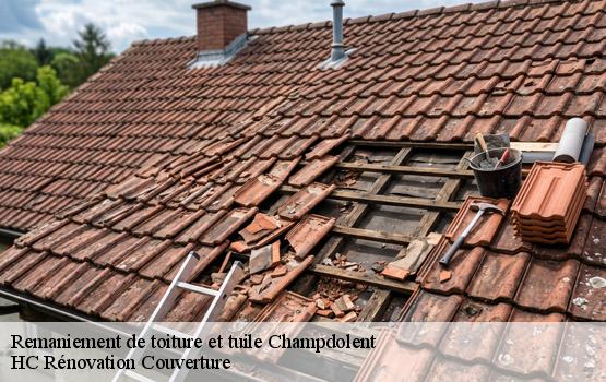 Remaniement de toiture et tuile  champdolent-17430 HC Rénovation Couverture-1
