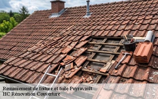 Remaniement de toiture et tuile puyravault-17700 HC Rénovation Couverture-1