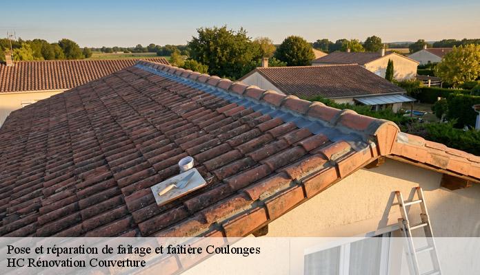 Pose et réparation de faîtage et faîtière coulonges-17800 HC Rénovation Couverture-7
