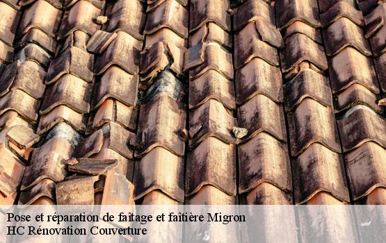 Pose et réparation de faîtage et faîtière migron-17770 HC Rénovation Couverture-1