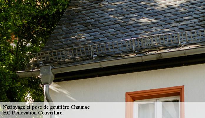 Nettoyage et pose de gouttière  chaunac-17130 HC Rénovation Couverture-7