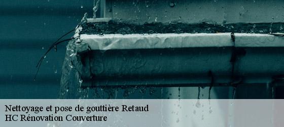 Nettoyage et pose de gouttière retaud-17460 HC Rénovation Couverture-4