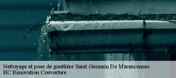 Nettoyage et pose de gouttière saint-germain-de-marencennes-17700 HC Rénovation Couverture-4