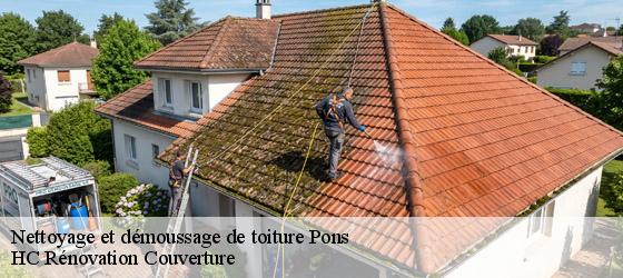 Nettoyage et démoussage de toiture pons-17800 HC Rénovation Couverture-4
