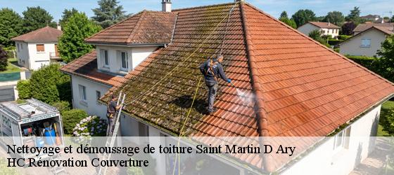 Nettoyage et démoussage de toiture saint-martin-d-ary-17270 HC Rénovation Couverture-4