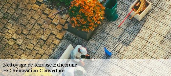 Nettoyage de terrasse  echebrune-17800 HC Rénovation Couverture-4