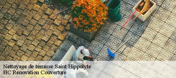 Nettoyage de terrasse  saint-hippolyte-17430 HC Rénovation Couverture-4