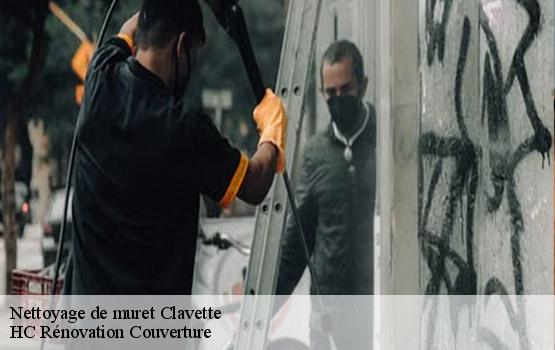 Nettoyage de muret  clavette-17220 HC Rénovation Couverture-1